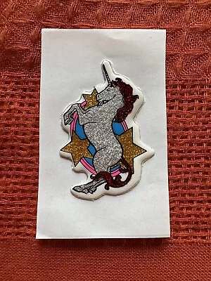 Vintage 1980’s Unicorn Puff Glitter Sticker Used Excellent Condition • $14.99