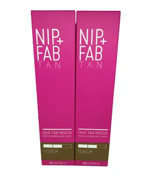 Nip+Fab Faux Tan Mousse Cocoa 150 Ml X 2 For Summer • £8.99