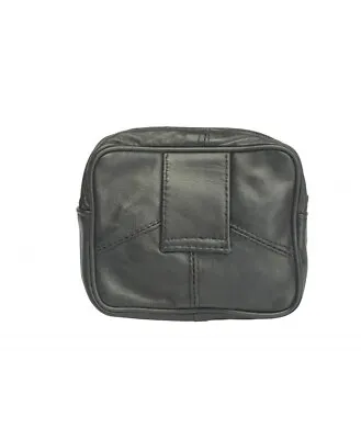 Unisex Soft Real Leather Coin Pouch Purse Camera Wallet Pouch With Belt Loop1481 • £4.99