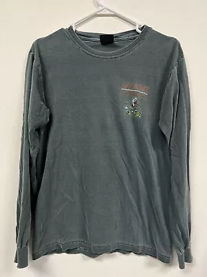 Miami Hurricanes Graphic Shirt Mens Size Small Green Long Sleeve Logo Football • $9.88