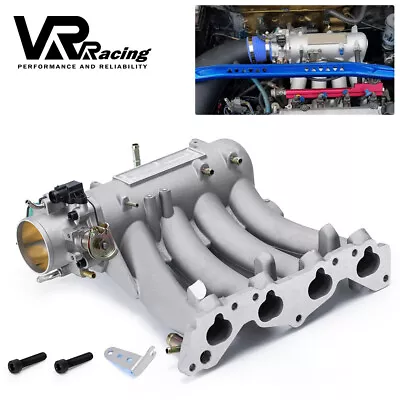 Silver D15 D16 DSeries Intake Manifold+Throttle Body For Honda Civic CRX DEL SOL • $185