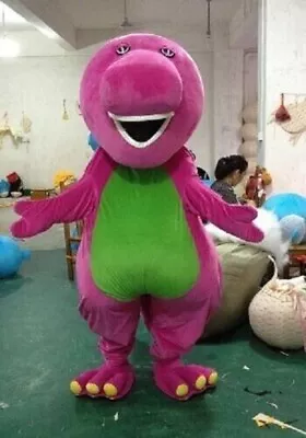 2024 Christmas Barney The Dinosaur Mascot Costume Party Suit Dress Adult Outfit • $159.99