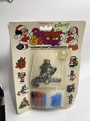 Vintage Makit Bakit Donald Duck Candycane Disney Christmas Ornament Suncatcher • $9.99