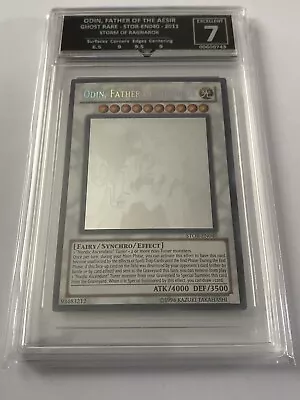 Yu-Gi-Oh! GetGraded 7 Excellent Odin Father Of The Aesir STOR-EN040 Ghost Rare • £49.99