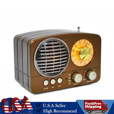 Retro-Style Decorative Radio Mini Portable Music Player Bluetooth Speaker Radio • $28.79