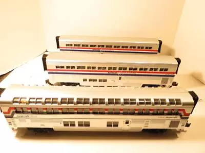Mth Trains Premier Amtrak 3 Car Superliner Set -65232 - Exc.- • $259