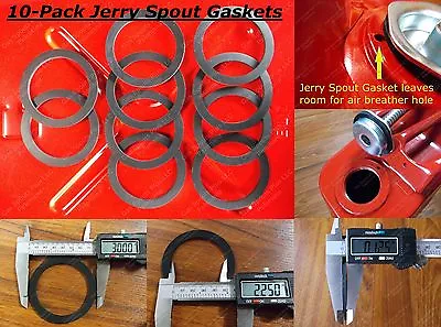 10x NEW Jerry Gas Can Spout Gaskets Can Gallon 20L Military Army Rubber BLITZ • $31