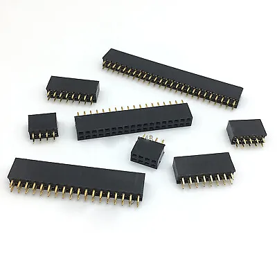 2.54mm 2 - 40Pin Female Header Pin Socket Single/Double Row PCB Strip Connector • £158.75