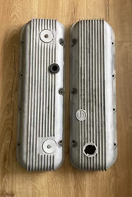 Vintage Cal Custom Valve Covers Finned Aluminum Big Block Chevy 40-2100 As Is • $89.95