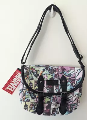 Marvel Black Widow Comic Collage Canvas Bag Purse Handbag NWT • $19.99