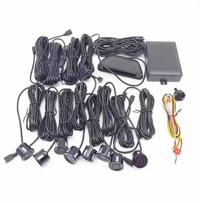 Car Parking Sensor Kit 8pcs Sensors LCD Reverse Backup Radar Monitor System SUV • $56.60