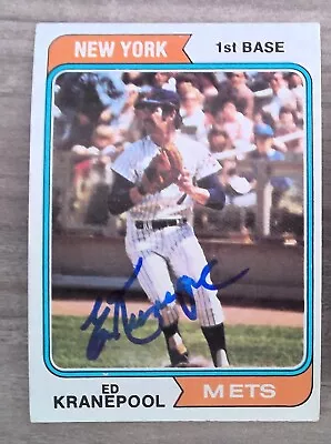 Ed Kranepool 1974 Topps #561 Signed Autographed Cards New York Mets • $13.99