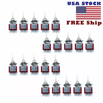 20pcs 3 Pin SPDT ON-OFF-ON 3 Position Mini Toggle Switches MTS-103 US Free Ship • $10.61