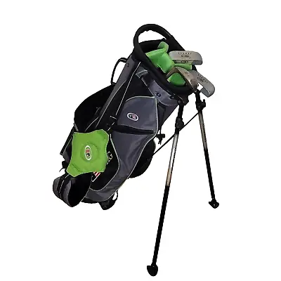 U.S. Kids Golf Ultralight Junior Golf Bag With 3 Golf Clubs (WT-15u) Steel Shaft • $74.71