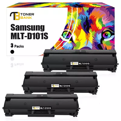 3PK MLT-D101S 101S Toner Cartridge For Samsung ML-2160 ML-2161 ML-2165W ML-2166W • $37