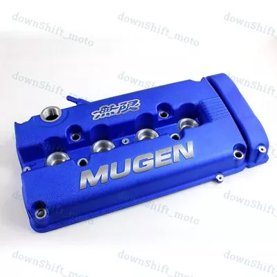 BLUE MUGEN Racing Rocker Valve Cover For Honda Civic B16 B17 B18 VTEC B18C GSR • $113.69