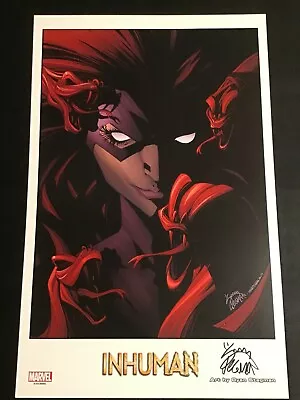 MARVEL INHUMANS Art Print SIGNED By RYAN STEGMAN Art Print  C2E2 2018 MEDUSA • $34.99