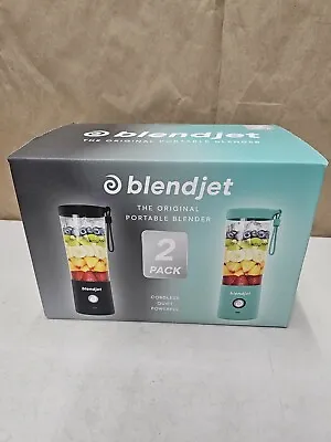 Blend Jet 2 Portable Blender Cordless 2-Pack Black & Mint  16oz Capacity NEW! • $49.99