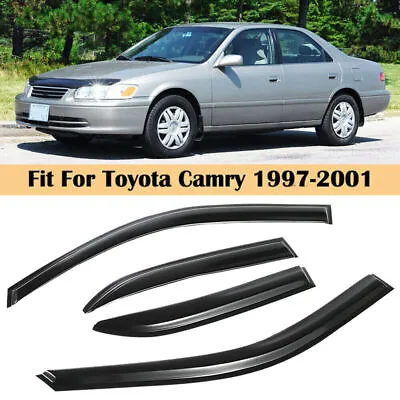 For 1997-2001 Toyota Camry Sedan Window Visors Vent Rain Guards Wind Deflector • $23.99