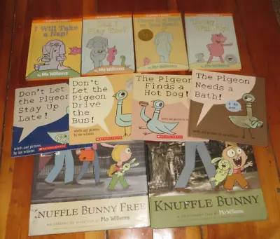 Mixed Lot Of 10 Mo Willems Books Elephant & Piggy / The Pigeon / Knufflebunny • $32.99