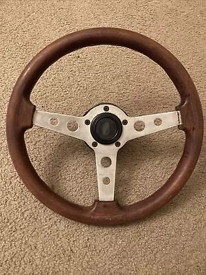 Vintage Grant Zebra 13.5” Mahogany Wood 3 Spoke Steering Wheel Signed  VW Bus • $149.99