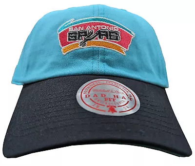 Mitchell & Ness Teal/Black NBA San Antonio Spurs 2 Tone HWC Strapback - OS • $24.95