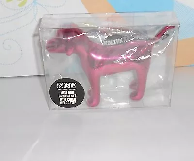 Victoria's Secret Pink Limited Edition 2015 Mini Dog Christmas Ornament NEW • $29.99