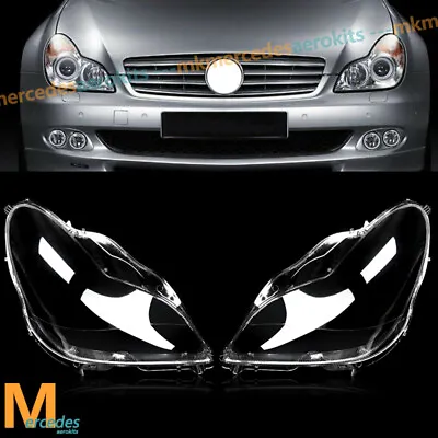 For Mercedes W219 CLS350 CLS500 CLS550 2006-11 Headlight Head Lamp Lens Cover • $83.27