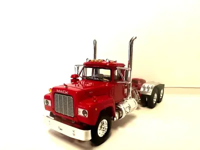 Dcp First Gear 1/64 Scale  R Model Mack Day Cab Red Custom Deck Plate Added • $62