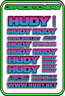 Hudy Tools Setup Stickers Xray Rc Buggy Car Decal 1/10 1/8 Jspec Elec Blue Pnk B • $5.44