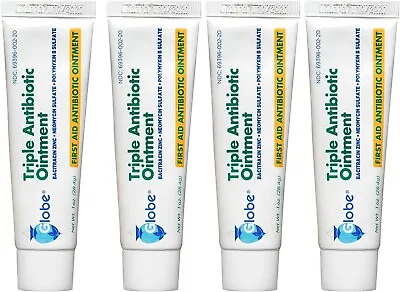 £15.70 • Buy 4 Tubes Triple Antibiotic + Pain Relief Wound Care (Compare To Neosporin) 1 OZ