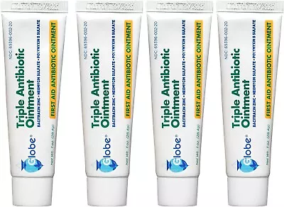£15.70 • Buy 4 Tubes Triple Antibiotic + Pain Relief Wound Care (Compare To Neosporin) 1 OZ