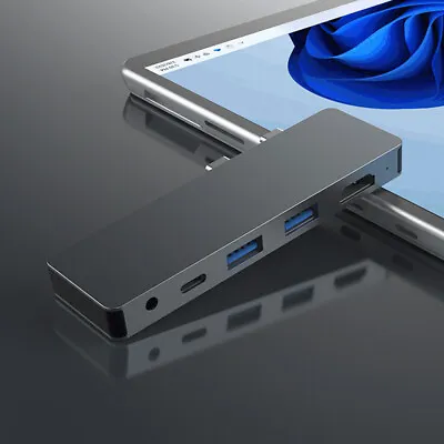 $42.56 • Buy USB3.0 Dock Station Hub Type-C Small Docking Station Hub For Surface Pro X/9/8