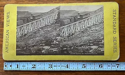 Antique Stereoview Jacob’s Ladder Mt. Washington Railroad Train  • $4.99