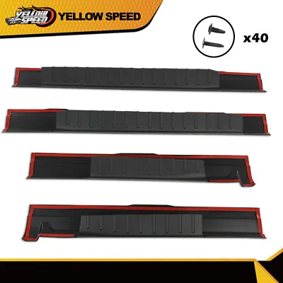 4Pcs Rocker Panel Protector Guard Covers Fit For 09-14 Ford F150 Crew Cab Pickup • $36.19