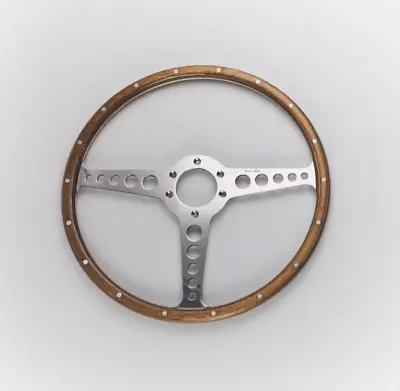 Jaguar E-Type OEM T-Spoke Wood Rim With Rivets Moto-Lita 15  • $485.74