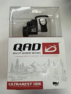 QAD HDX Ultrarest Left Hand Drop Away Arrow Rest - Black • $129