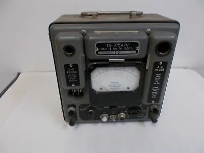 Vintage Weston Ts-375a/u Military Volt Meter Tester Vacuum Tube • $150