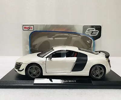 1/18 Maisto Audi R8 GT Pearl White Diecast Special Edition • $33.95