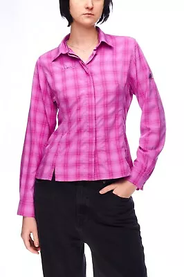 MAMMUT Shirt Pink Check Women's Button Up Size S • £21.31