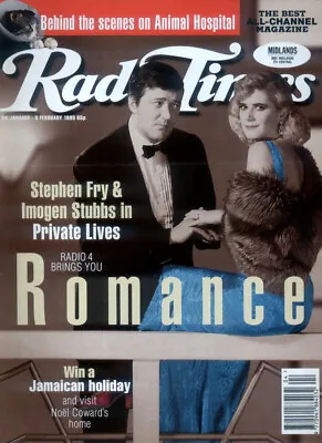 Radio Times 28 Jan 1995 . Stephen Fry Imogen Stubbs Front Cover . Rik Mayall • £11.99