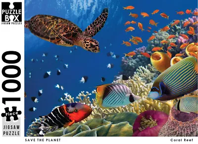 1000 Piece Puzzle Box Jigsaw Puzzle - Save The Planet - Coral Reef • $19.99