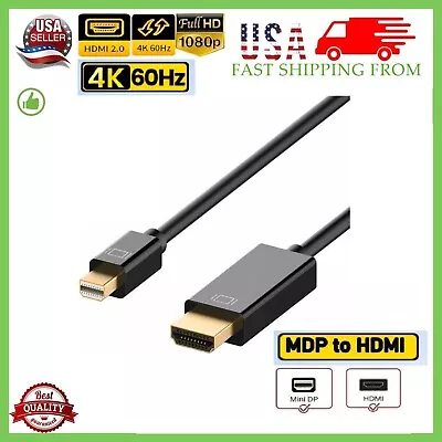 Mini Display Port DP Thunderbolt To HDMI Cable Adapter HD 4K For MacBook Surface • $7.99