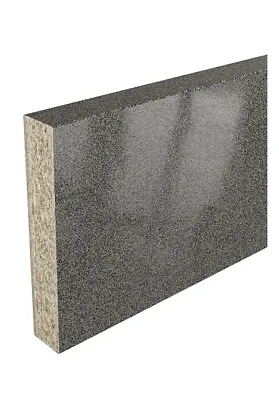 Berberis Grey Glitter Worktop Upstand B&Q GoodHome Laminate & Particle Board 3m • £5.99