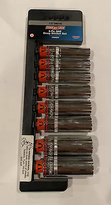 CHANNELLOCK Deep Socket Set 8 Pc 1/2 Drive SAE Chrome TWN 346829 • $49.99