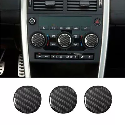 For Land Rover Discovery Sport Carbon Fiber Climate Control Knob Cover Trim 3PCS • $12.65