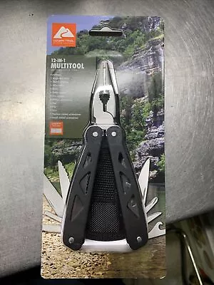 Ozark Trail Multi-Tool With Sheath Silver  12-in-1 Pliers Wire Cutter Knife • $11.50