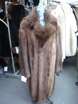 New Long Haired Beaver Fur Coat Jacket Men Man Size All • $2042