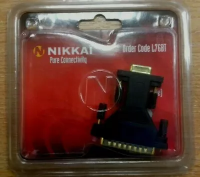 Serial Adapter  Db9f To Db25m 9 Pin Female To 25 Pin Male Convertor Nikkai L768T • £8.99