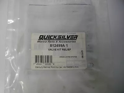 Mercury Marine Quicksilver MerCruiser 812499A1 Relief Valve Kit OEM Trim Pump • $79.99